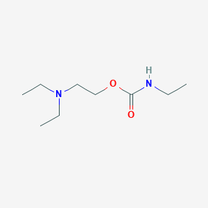 molecular formula C9H20N2O2 B3187983 CARBAMIC ACID, ETHYL-,2-(DIETHYLAMINO)ETHYL ESTER (6CI,8CI) CAS No. 18515-57-6