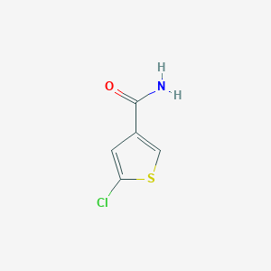 molecular formula C5H4ClNOS B3188064 5-Chlorothiophene-3-carboxamide CAS No. 189330-09-4