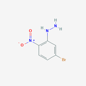 molecular formula C6H6BrN3O2 B3188117 1-(5-bromo-2-nitrophenyl)hydrazine CAS No. 1966-96-7
