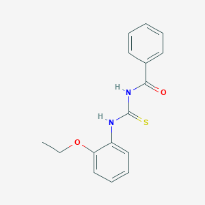 molecular formula C16H16N2O2S B318824 N-[(2-ethoxyphenyl)carbamothioyl]benzamide 