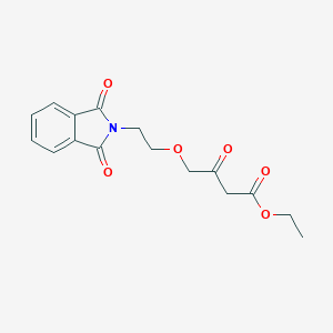 molecular formula C16H17NO6 B031883 Ethyl 4-(2-(1,3-dioxoisoindolin-2-yl)ethoxy)-3-oxobutanoate CAS No. 88150-75-8