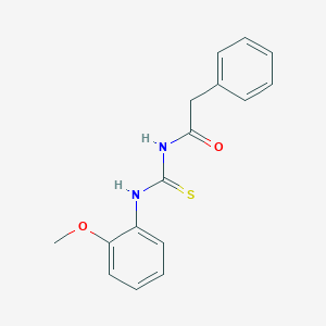 molecular formula C16H16N2O2S B318845 N-(2-methoxyphenyl)-N'-(phenylacetyl)thiourea 