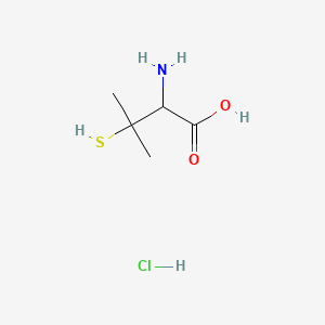 molecular formula C5H12ClNO2S B3188640 DL-Valine, 3-mercapto-, hydrochloride CAS No. 22572-05-0
