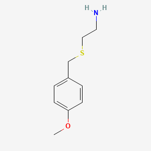 molecular formula C10H15NOS B3188672 Ethanamine, 2-[[(4-methoxyphenyl)methyl]thio]- CAS No. 22876-64-8