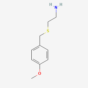 molecular formula C10H15NOS B3188672 2-[(4-Methoxyphenyl)methylsulfanyl]ethanamine CAS No. 22876-64-8