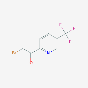 molecular formula C8H5BrF3NO B3188709 2-Bromo-1-(5-(trifluoromethyl)pyridin-2-YL)ethanone CAS No. 231296-40-5
