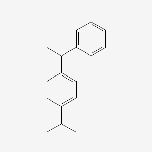 molecular formula C17H20 B3188725 Benzene, 1-(1-methylethyl)-4-(1-phenylethyl)- CAS No. 2320-06-1