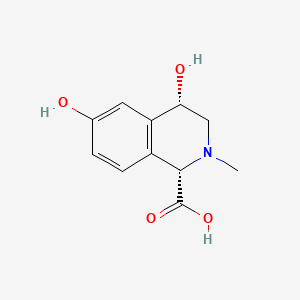 1-Isoquinolinecarboxylic acid, 1,2,3,4-tetrahydro-4,6-dihydroxy-2-methyl-, cis-