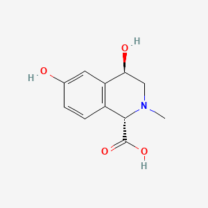 1-Isoquinolinecarboxylic acid, 1,2,3,4-tetrahydro-4,6-dihydroxy-2-methyl-, trans-