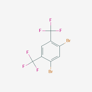 molecular formula C8H2Br2F6 B3188802 1,5-Dibromo-2,4-bis(trifluoromethyl)benzene CAS No. 241151-55-3