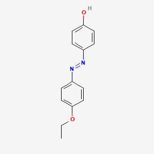 molecular formula C14H14N2O2 B3188873 Phenol, 4-[(4-ethoxyphenyl)azo]- CAS No. 2496-26-6