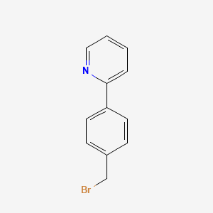 molecular formula C12H10BrN B3188922 2-(4-Bromomethylphenyl)pyridine CAS No. 257907-04-3