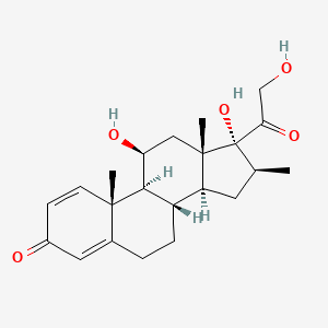 molecular formula C22H30O5 B3188939 Desfluoro (9S,10R,14S,17R)-Betamethasone CAS No. 2597-76-4
