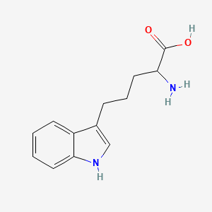 molecular formula C13H16N2O2 B3189047 2-Amino-5-(1H-indol-3-yl)pentanoic acid CAS No. 26988-88-5