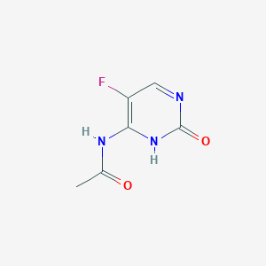 molecular formula C6H6FN3O2 B3189054 N-(5-fluoro-2-oxo-1,2-dihydropyrimidin-4-yl)acetamide CAS No. 2711-88-8