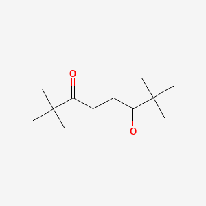 molecular formula C12H22O2 B3189091 2,2,7,7-Tetramethyl-3,6-octanedione CAS No. 27610-88-4