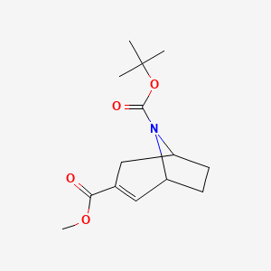 molecular formula C14H21NO4 B3189115 N'-(5-Trifluoromethyl-pyridin-2-ylmethylene)-hydrazinecarboxylic acid tert-butyl ester CAS No. 280761-99-1