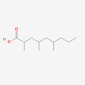 molecular formula C12H24O2 B3189258 Nonanoic acid, 2,4,6-trimethyl- CAS No. 3005-07-0