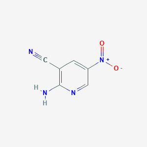molecular formula C6H4N4O2 B3189336 2-Amino-5-nitronicotinonitrile CAS No. 31309-11-2
