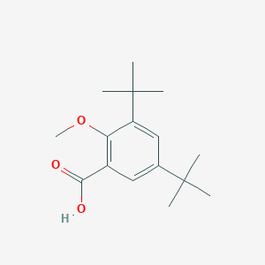 molecular formula C16H24O3 B3189339 3,5-DI-Tert-butyl-2-methoxybenzoic acid CAS No. 31314-32-6