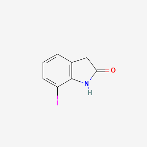 molecular formula C8H6INO B3189375 7-Iodooxindole CAS No. 31676-49-0