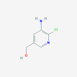 molecular formula C6H7ClN2O B3189417 (5-Amino-6-chloropyridin-3-yl)methanol CAS No. 321845-13-0
