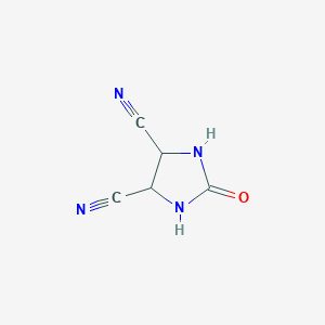 molecular formula C5H4N4O B3189551 2-Oxoimidazolidine-4,5-dicarbonitrile CAS No. 33420-43-8