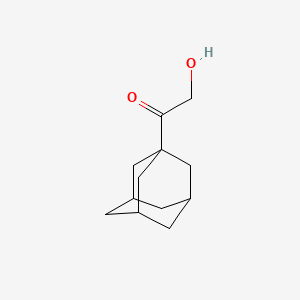 molecular formula C12H18O2 B3189581 Ketone, 3-adamantyl hydroxymethyl CAS No. 33705-31-6