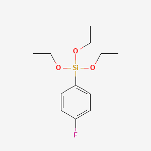 molecular formula C12H19FO3Si B3189584 triethoxy(4-fluorophenyl)silane CAS No. 33715-53-6
