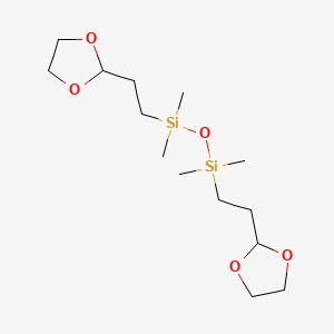 Disiloxane, 1,3-bis[2-(1,3-dioxolan-2-yl)ethyl]-1,1,3,3-tetramethyl-
