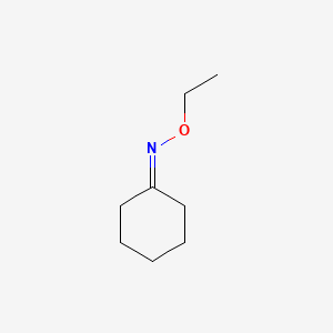 molecular formula C8H15NO B3189599 Cyclohexanone, O-ethyloxime CAS No. 3376-38-3