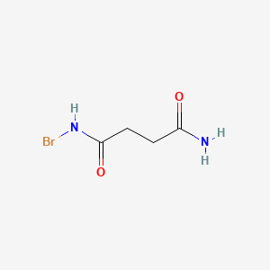 molecular formula C4H7BrN2O2 B3189740 N-Bromosuccinamide CAS No. 3493-39-8
