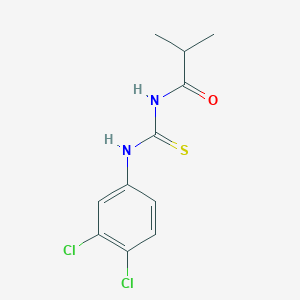 molecular formula C11H12Cl2N2OS B318976 N-[(3,4-dichlorophenyl)carbamothioyl]-2-methylpropanamide 