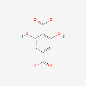 molecular formula C10H10O6 B3189785 Dimethyl 2,6-dihydroxybenzene-1,4-dicarboxylate CAS No. 35416-55-8