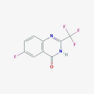 molecular formula C9H4F4N2O B3189871 6-fluoro-2-trifluoromethyl-3H-quinazolin-4-one CAS No. 35982-57-1