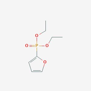 molecular formula C8H13O4P B3189898 Phosphonic acid, 2-furanyl-, diethyl ester CAS No. 36366-55-9