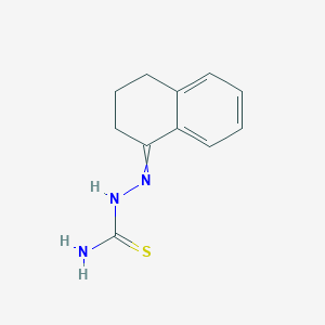molecular formula C11H13N3S B3189936 Hydrazinecarbothioamide, 2-(3,4-dihydro-1(2H)-naphthalenylidene)- CAS No. 3689-17-6