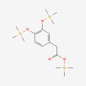 Benzeneacetic acid, 3,4-bis[(trimethylsilyl)oxy]-, trimethylsilyl ester