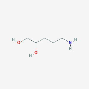 molecular formula C5H13NO2 B3189980 1,2-Pentanediol, 5-amino- CAS No. 375345-20-3