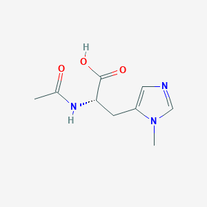 molecular formula C9H13N3O3 B3190003 N-Acetyl-3-methylhistidine CAS No. 37841-04-6