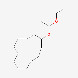 molecular formula C16H32O2 B3190057 Cyclododecane, (1-ethoxyethoxy)- CAS No. 389083-83-4