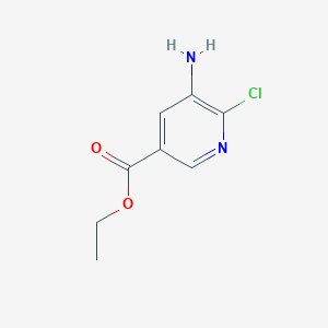 3-Pyridinecarboxylic acid, 5-amino-6-chloro-, ethyl ester