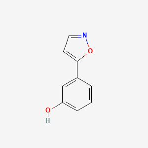 molecular formula C9H7NO2 B3190091 3-(Isoxazol-5-yl)phenol CAS No. 391927-01-8