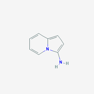 molecular formula C8H8N2 B3190101 Indolizin-3-amine CAS No. 39203-46-8