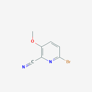molecular formula C7H5BrN2O B3190115 6-Bromo-3-methoxypicolinonitrile CAS No. 393813-61-1