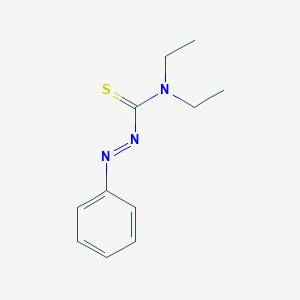 molecular formula C11H15N3S B3190123 Diazenecarbothioamide, N,N-diethyl-2-phenyl- CAS No. 39484-81-6