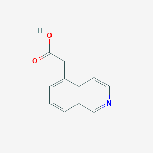 molecular formula C11H9NO2 B3190134 2-(Isoquinolin-5-YL)acetic acid CAS No. 395074-85-8