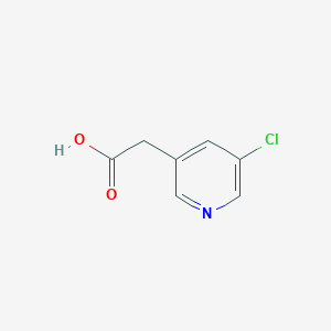 molecular formula C7H6ClNO2 B3190167 3-Pyridineacetic acid, 5-chloro- CAS No. 39891-11-7