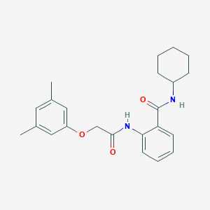 molecular formula C23H28N2O3 B319026 N-cyclohexyl-2-{[(3,5-dimethylphenoxy)acetyl]amino}benzamide 