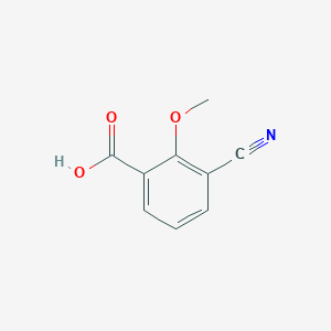 molecular formula C9H7NO3 B3190273 3-Cyano-2-methoxybenzoic Acid CAS No. 406938-74-7